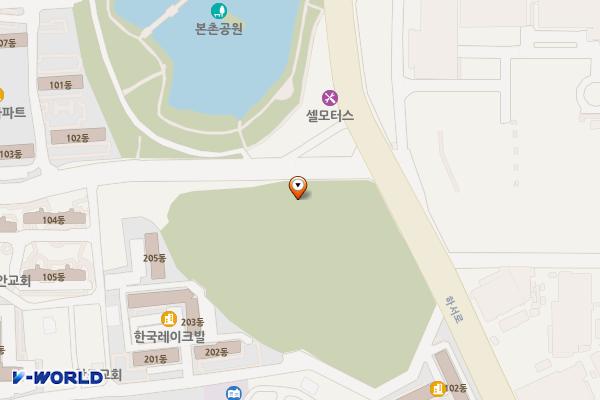 북구문화센터 공영주차장 위치 지도 — 광주광역시 북구 양산동 343-1