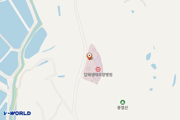 압해생태요양병원 주차장 위치 지도 — 전남광주통합특별시 신안군 압해읍 대천리 253-1번지