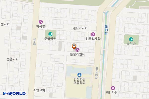 선부동주택가주차장 위치 지도 — 경기도 안산시 단원구 선부동 1104-10번지