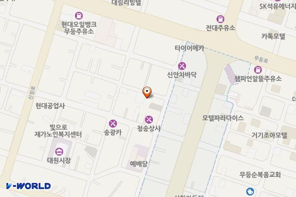 신안동쌈지 위치 지도 — 광주광역시 북구 무등로164번길 24-9 (신안동)