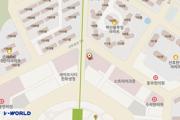일성빌딩앞 위치 지도 — 경기도 안산시 단원구 선부동 1076번지