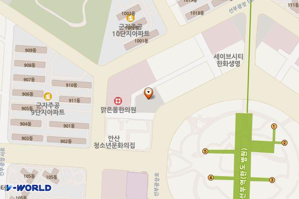 차량등록사업소앞 위치 지도 — 경기도 안산시 단원구 선부동 1070-6번지