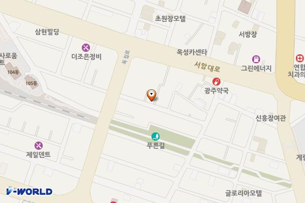 힐링가든 계림동 제1공영주차장 위치 지도 — 광주광역시 동구 독립로384번길 13