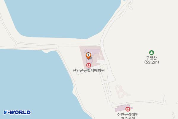 노인전문요양병원 주차장 위치 지도 — 전남광주통합특별시 신안군 압해읍 동서리 69-3번지