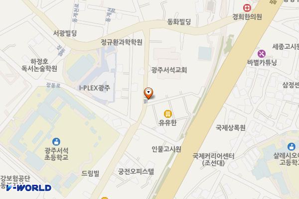 서석교회 옆 소규모 공영주차장 위치 지도 — 광주광역시 동구 동명동 142-34