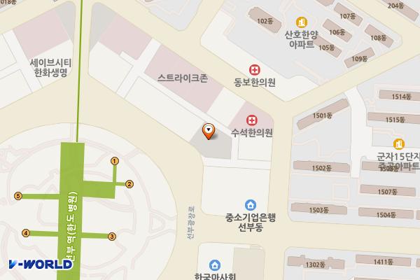 근로자시민문화센터옆 위치 지도 — 경기도 안산시 단원구 선부동 1076-12번지