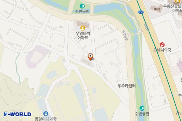 설월여고 부근 공영주차장 위치 지도 — 광주광역시 동구 천변좌로604번안길7