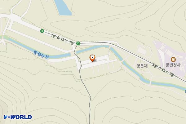 증심사상가지구 주차장 위치 지도 — 광주광역시 동구 운림동 993