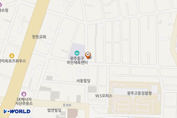 무등주차장 위치 지도 — 광주광역시 동구 필문대로205번길 19-4