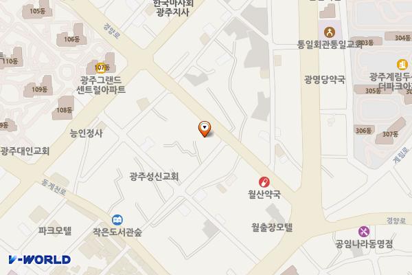대박주차장 위치 지도 — 광주광역시 동구 경양로 268