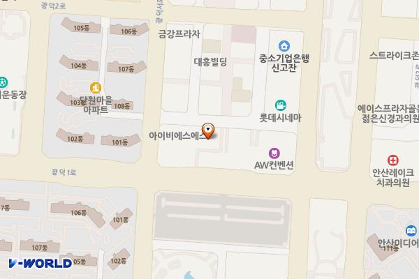 진흥5길(신촌길) 위치 지도 — 경기도 안산시 단원구 고잔동 718-1번지