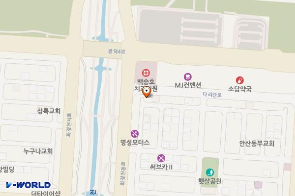 다리간길 위치 지도 — 경기도 안산시 단원구 고잔동 682번지