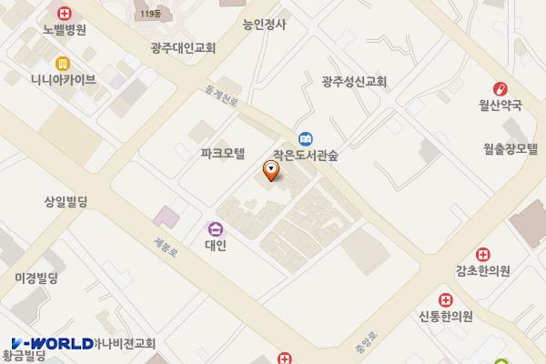 대인시장 공영주차장 제2주차장 위치 지도 — 광주광역시 동구 제봉로 194번길 10