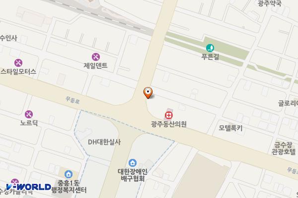 계림동홈플러스앞 공영주차장 위치 지도 — 광주광역시 동구 독립로 366