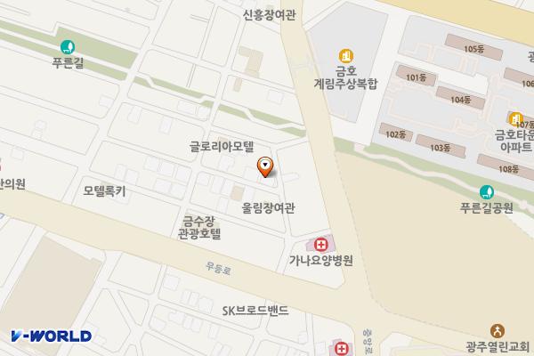 광고앞 공영주차장 위치 지도 — 광주광역시 동구 계림동 505-329