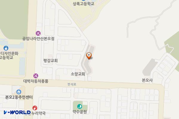 팔곡이동 129호 위치 지도 — 경기도 안산시 상록구 팔곡이동 608번지