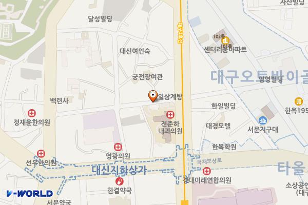 삼영유료주차장 위치 지도 — 대구광역시 중구 대신동 97-1