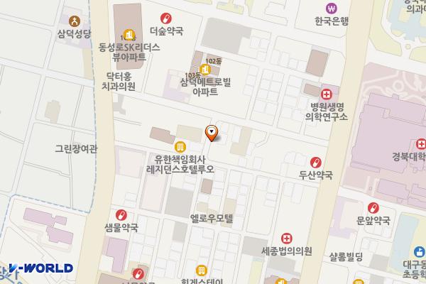 삼성유료주차장 위치 지도 — 대구광역시 중구 공평로8길 30-7(삼덕동2가)