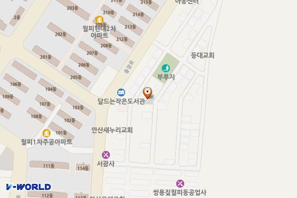 주택가 주차장 위치 지도 — 경기도 안산시 상록구 월피동 441-3번지