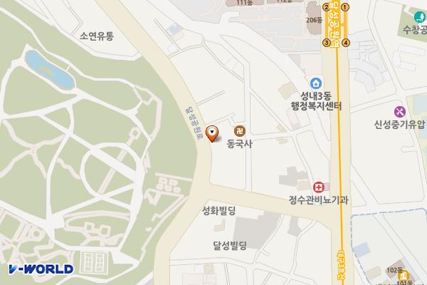 승리유료주차장-01 위치 지도 — 대구광역시 중구 달성공원로 42-1
