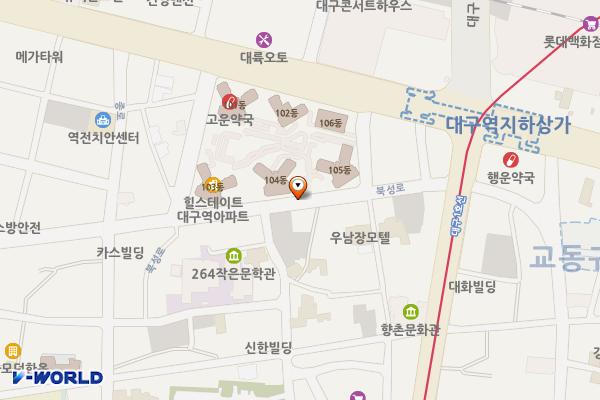 한일유료주차장-03 위치 지도 — 대구광역시 중구 북성로1가 96-2
