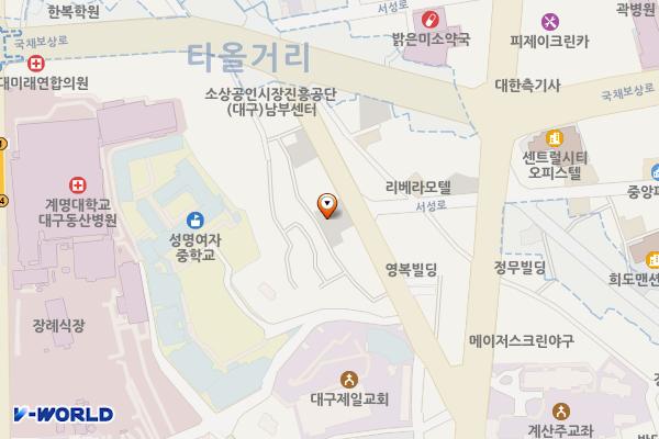 동산유료주차장-02 위치 지도 — 대구광역시 중구 동산동 180-20