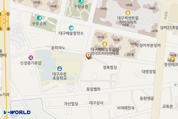대창유료주차장 위치 지도 — 대구광역시 중구 북성로5길 22