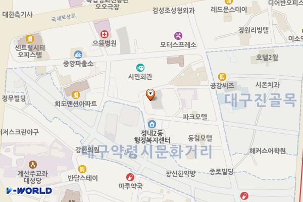 대지유료주차장 위치 지도 — 대구광역시 중구 중앙대로79길 59