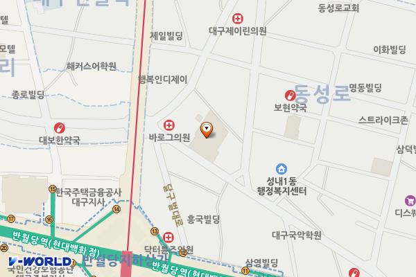 대원유료주차장 위치 지도 — 대구광역시 중구 동성로1길 15
