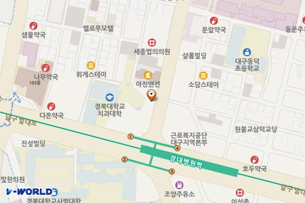 대명유료주차장 위치 지도 — 대구광역시 중구 동덕로 103