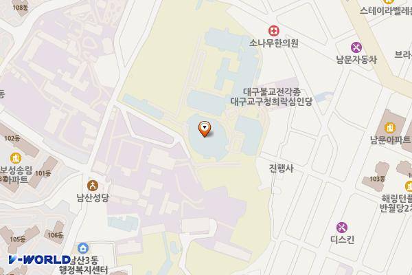 남산향수길공영주차장 위치 지도 — 대구광역시 중구 명륜로12길 47