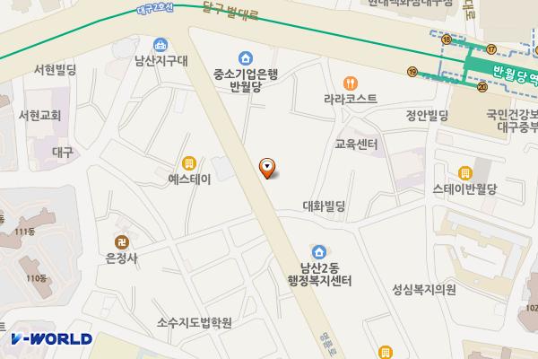 남산유료주차장 위치 지도 — 대구광역시 중구 명륜로 19