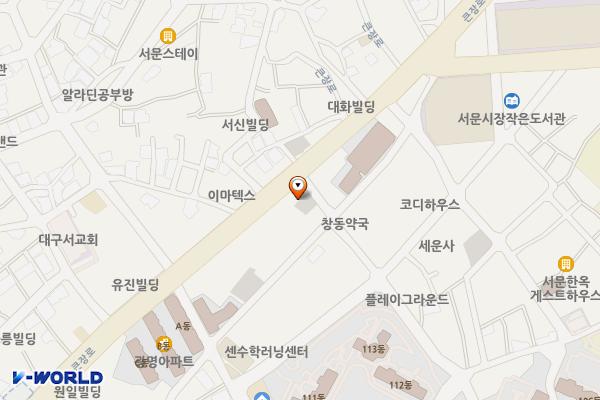 금광유료주차장 위치 지도 — 대구광역시 중구 달구벌대로393길 83