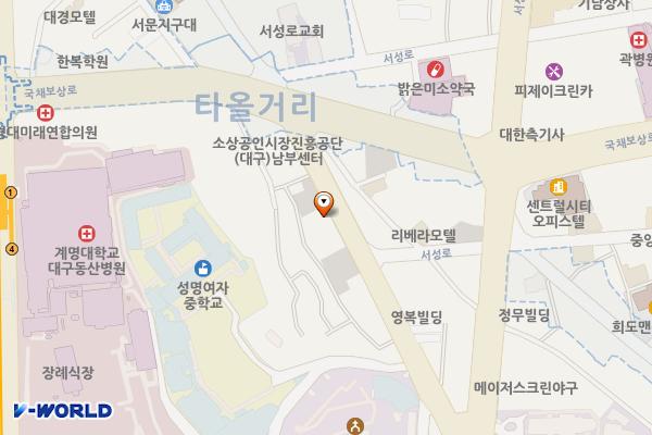 국제유료주차장-02 위치 지도 — 대구광역시 중구 국채보상로102길 18