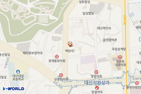 건영유료주차장 위치 지도 — 대구광역시 중구 달성공원로 14