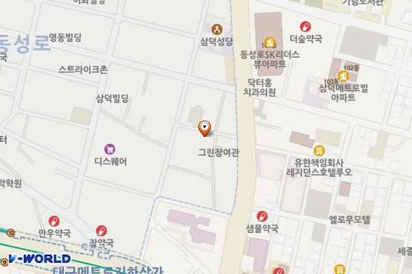 삼덕2유료주차장 위치 지도 — 대구광역시 중구 동성로4길 40-8(삼덕동1가)
