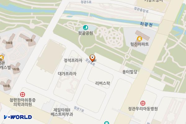 정관읍상업지역노상공영주차장 위치 지도 — 부산광역시 기장군 정관읍 정관7로, 정관8로