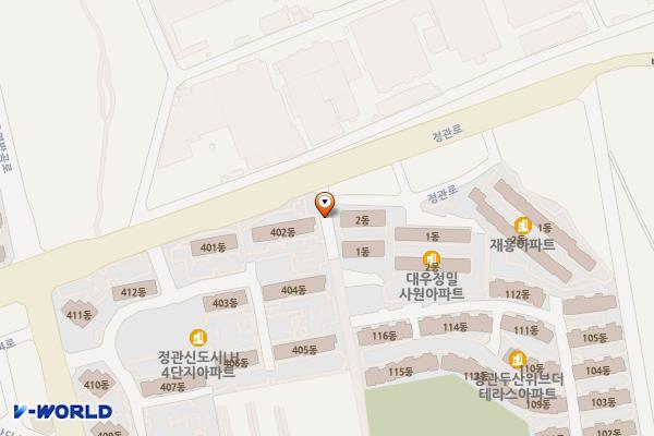 정관읍 달산리 성림아파트 전면도로 위치 지도 — 부산광역시 기장군 정관읍 달산리 1234