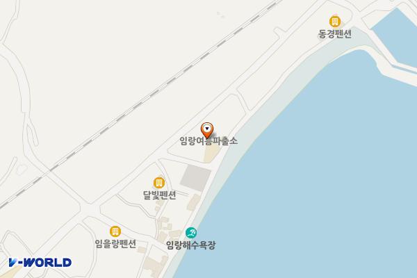 임랑해수욕장 주변 행정봉사실 옆 위치 지도 — 부산광역시 기장군 장안읍 임랑리 1-75