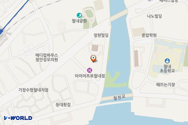 월내리 노외공영주차장 위치 지도 — 부산광역시 기장군 장안읍 월내리 618-29