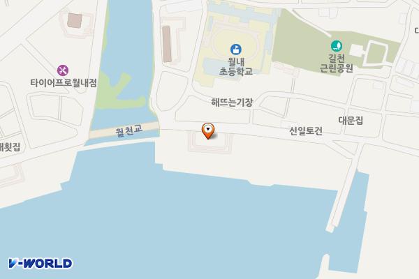 길천리 공유수면 매립지 노외공영주차장 위치 지도 — 부산광역시 기장군 장안읍 길천리 500