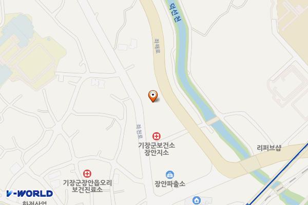 좌천리 노외공영주차장 위치 지도 — 부산광역시 기장군 장안읍 좌천리 254-9