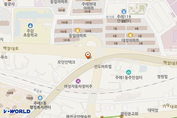 동서고가도로밑주변 위치 지도 — 부산광역시 사상구 백양대로445번길 2