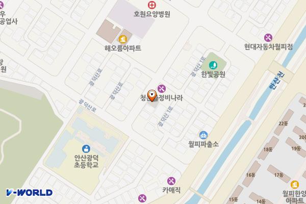 주택가 주차장 위치 지도 — 경기도 안산시 상록구 월피동 514-14번지