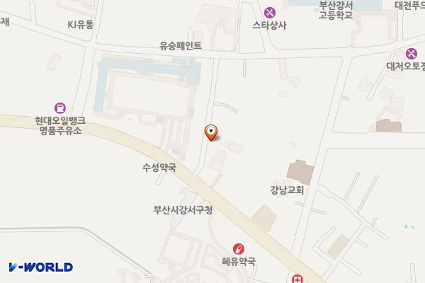 대저주차장 위치 지도 — 부산광역시 강서구 대저1동 2377-27