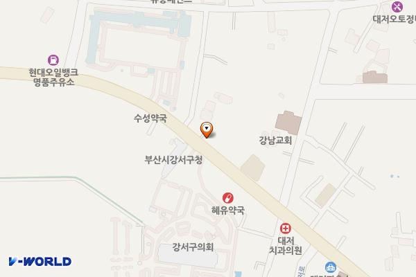 강서주차장 위치 지도 — 부산광역시 강서구 대저1동 2376-2