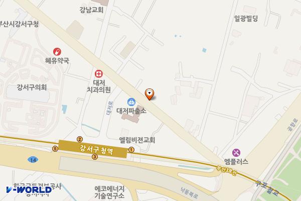 부자집주차장 위치 지도 — 부산광역시 강서구 대저1동 2345-11