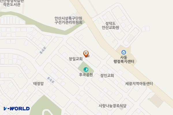 주택가 주차장 위치 지도 — 경기도 안산시 상록구 사동 1297-9번지