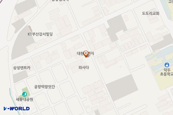 형제주차장 위치 지도 — 부산광역시 강서구 대저2동 2432-4