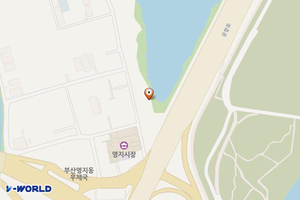 고정주차장 위치 지도 — 부산광역시 강서구 명지동 1-667